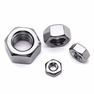 1/2-13 Hex Nuts, Stainless Steel 304 Hex Nut, Bright Finish, Quantity 25