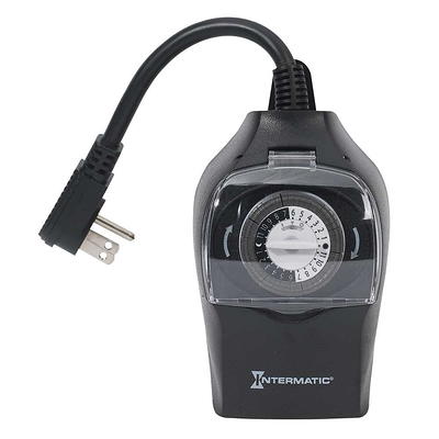 Mytouchsmart Indoor/outdoor Plug-in Digital Timer Black : Target