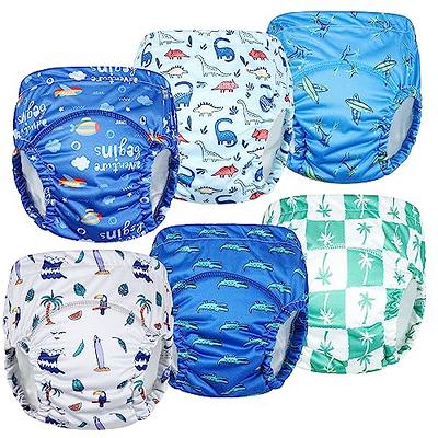 Boys Training Underwear, Plastic Training Pants for Toddlers, Waterproof  Soft Toddler Rubber Swim Diaper Cover, Baby Boys' Training Underpants 4T