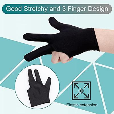 3 Pcs Two-Finger Artist Glove for Drawing Tablet (Good for Right Hand or  Left Hand)