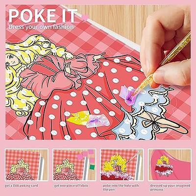 Creative Puzzle Puncture Painting Crafts For Girls Ages 8-12, Poke Art Kits  For Kids, Fabric Art Frenzy, 2023 Children's Fabric Art Craze Poke Drawing