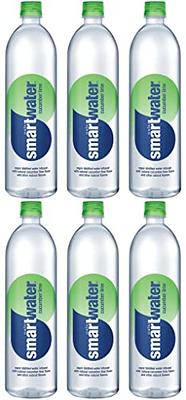 smartwater vapor distilled premium water bottle, 23.7 oz