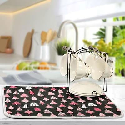 Dish Drying Mats for Kitchen Counter Heat Resistant Mat Kitchen Gadgets  Kitchen