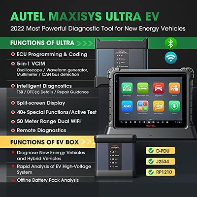 Autel Maxisys Ultra EV Electric Car Diagnostic Scanner,Online ECU  Programming,High-Voltage System Diagnose,40+ Services,2 Years Free Update 