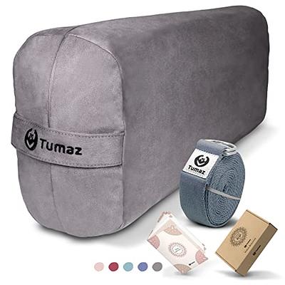 Tumaz Yoga Bolster Set - Rectangular Yoga Bolster Pillow for