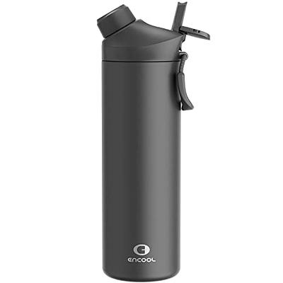 Stainless Steel Water Bottle – 12 oz Vacuum Insulated Double Wall with  Screw Lid/Leak Proof Thermal Travel Sports Flask Coffee Canteen - 12 oz,  Metal