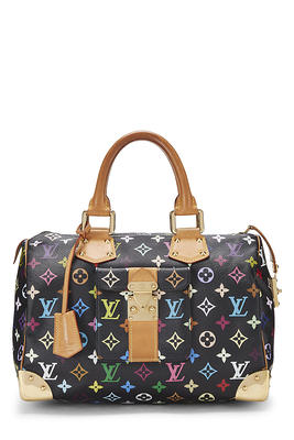 Takashi Murakami x Louis Vuitton White Monogram Multicolore Keepall 45