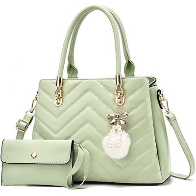 Flat Hobo Bag | Chrome green