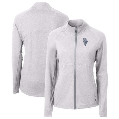 Kansas City Royals Cutter & Buck Women's Evoke Hybrid Eco Softshell  Recycled Full-Zip Vest - Gray