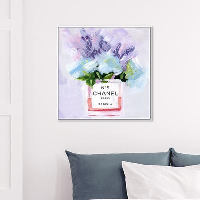 Oliver Gal 'Paris N5' Floral and Botanical Wall Art Framed Canvas Print  Florals - Purple, Pink - Yahoo Shopping