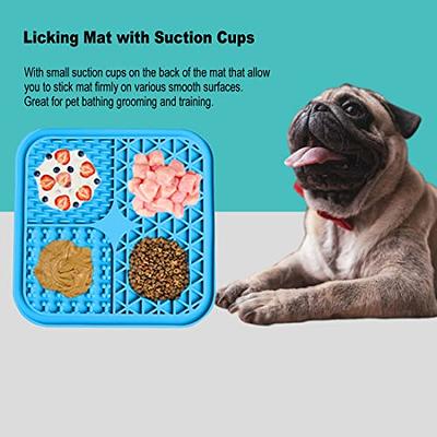 MateeyLife Lick Mat for Dogs and Cats, Licking Mats with Suction Cups for  Dog Anxiety Relief, Cat Peanut Butter Lick Pad for Boredom Reducer, Dog  Treat Mat Perfect for Bathing Grooming 
