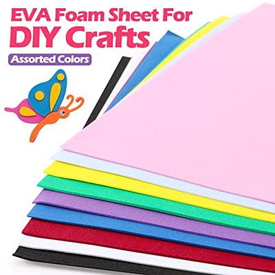 Ireer 150 Sheets EVA Foam Sheet Crafts 9 x 12 Inch 10 Color EVA Foam Paper