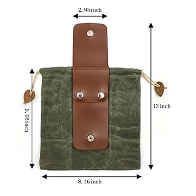 Outdoor leather belt bag