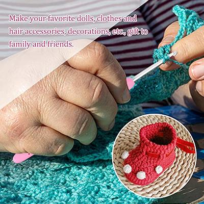 Crochet Hooks Set, Aluminum Handle Knitting Needles for Arthritic Hands