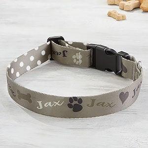 Modern Arrow Personalized Dog Collar - Large-X-Large