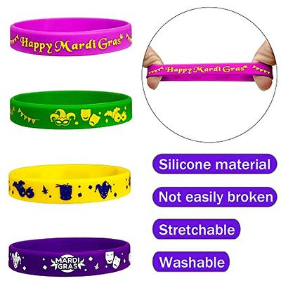 Mardi Gras Ribbon stripes perfect for party decor, gift wrap, cookies,  candy, sweet shops, party favors, headbands printed on 7/8 grosgrain