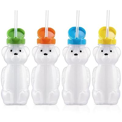 Honey Bear Straw Cups (3-Pack); 8-Ounce Therapy Sippy Bottles w/Flexible  Straws 