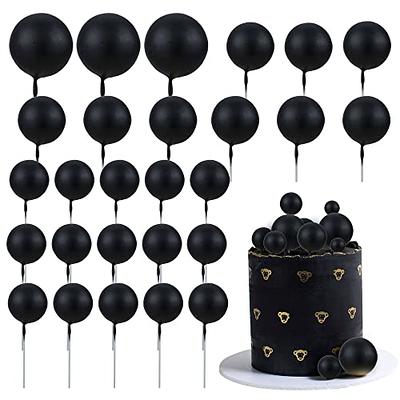 Mini Gold and Black Balloon Cake Topper, Black Balloon Topper, Gold Balloon  Cake Topper, Mini Cake Garland, Mini Balloon Garland