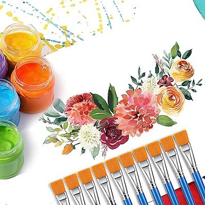 10 Pcs Paint Brushes for Acrylic Painting, 1 Inch Acrylic Paint Brushes  Nylon Paint Brushes Artist Painting Brushes Large Paint Brush Set for  Acrylic Watercolor Oil Painting - Yahoo Shopping