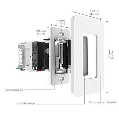 MOES ZigBee Smart Light Switch No Neutral/N+L Wire No Capacitor Alexa  Google APP