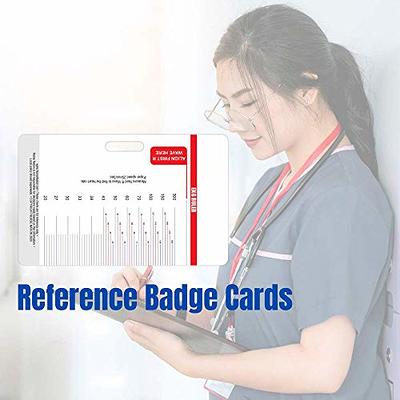 EKG Nursing Badge Reference Card - Nursing Student, Telemetry Nurse-ECG  Rhythm, Lab Value, Cardiac Drips,12 Lead EKG- ER, ICU, Telemetry RN, EMT