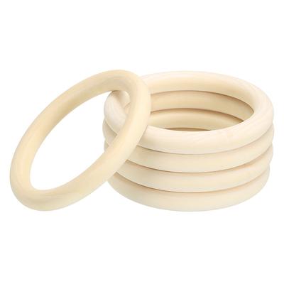 Wooden Rings for Crafts, 5 Pcs Natural Wood Rings Unfinished Wood Loop -  Yahoo Shopping