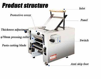 VEVOR Commercial Dough Roller Sheeter 11.8inch Electric Pizza Dough Roller  Machine 370W Automatically Suitable for Noodle Pizza Bread and Pasta Maker  Equipment 