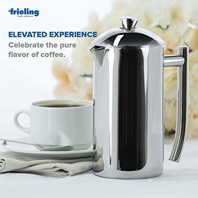 Kaffe French Press Coffee Maker. Food-grade Double-Wall Stainless Steel