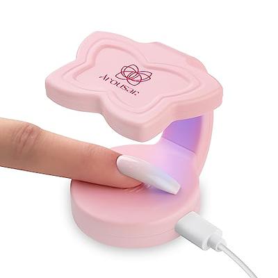 Nailog UV LED Nail Lamp, Mini 6W Light with USB Cable, Portable White