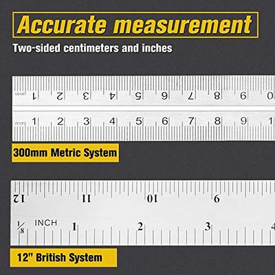 Pacific Arc Metal Cork Backed Ruler, 18