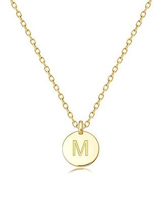 MIDDLUX M Necklace, Necklaces for Teen Girls, Initial Necklace, Gold  Jewelry for Women, Name Necklace - Yahoo Shopping