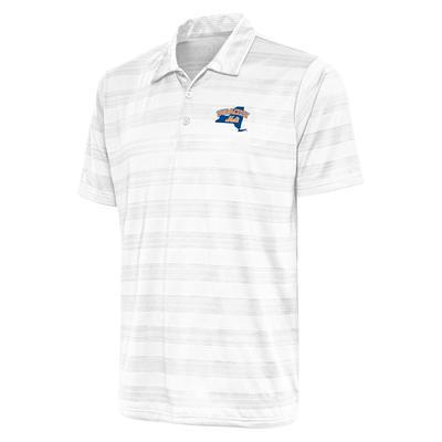 Men's Antigua Red Atlanta Braves Compass Polo