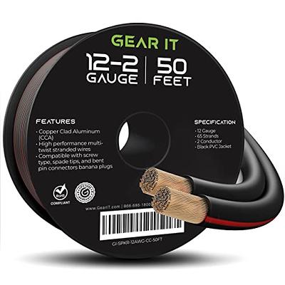 InstallGear 14 Gauge AWG 100ft Speaker Wire True Spec and Soft Touch Cable