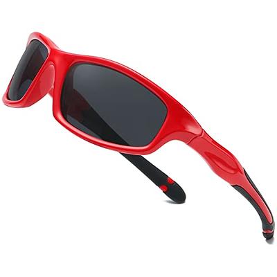 Duco Kids Sunglasses Boys Girls Sports Polarized Sunglasses Youth Baseball  Sunglasses for Kids UV Protection Age 6-10 K006 - Yahoo Shopping