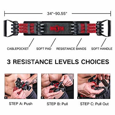 INNSTAR Adjustable Bench Press Device,Push up Resistance Bands for