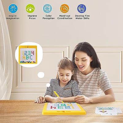 Kids Toys Magnetic Drawing Board: Magnetic Dots Board Travel Toys Games for  Kids Ages 3-5