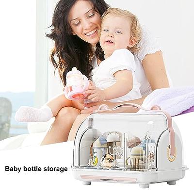 Baby Bottle Rack Dryer, Baby Bottle Rack, Baby Bottle Drying Rack with  Cover, Bottles Storage Box