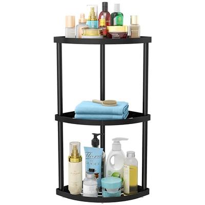 Dyiom Corner Bathroom Organizer, Freestanding, Shower Caddy, in Black