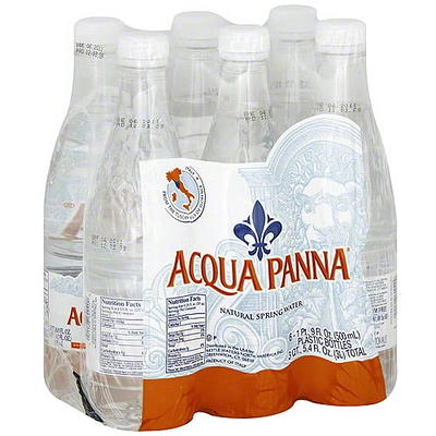 Acqua Panna Natural Spring Water 16.9 Oz Case Of 24 Plastic Bottles -  Office Depot