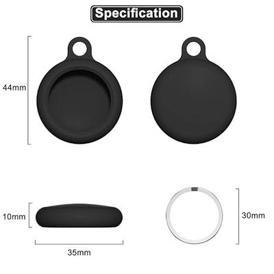 HATALKIN Compatible with AirTag Case Keychain Air Tag Holder Silicone  AirTags Key Ring Cases Tags Chain Apple GPS Item Finders Accessories 4 Pack