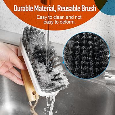 Scrub Brush - Cleaning Shower Scrubber With Ergonomic Handle And Durable  Bristles,scrub Brushes For Bathroom, Shower, Tile, Kitchen, Floor Cleaning  - Temu