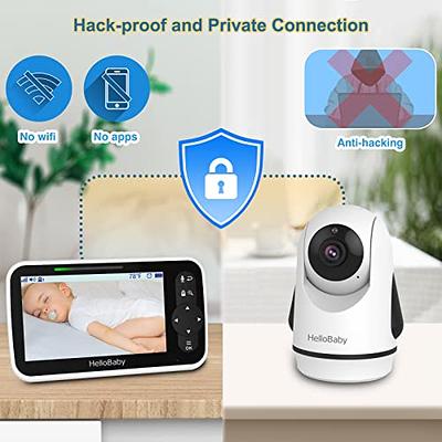  HelloBaby Monitor with Camera and Audio, IPS Screen