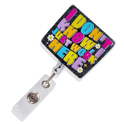 Colorful Mental Health Badge Reel Holder for Nurses & Teachers |  Retractable with ID Clip & Alligator Clip