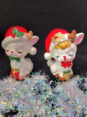 Reindeer Salt & Pepper Shakers Set/2