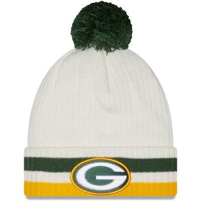 Youth Green/Gold Green Bay Packers Jacquard Tassel Knit Hat with Pom