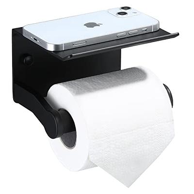 Kosmos Black Finish Wall Mounted Toilet Paper Roll Holder