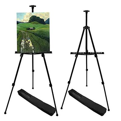 RRFTOK Artist Easel Stand,Aluminum Metal Tripod Adjustable Easel for  Painting Canvases Height from 17 to 66 Inch,Carry Bag for Table-Top/Floor  Drawing and Didplaying - Yahoo Shopping