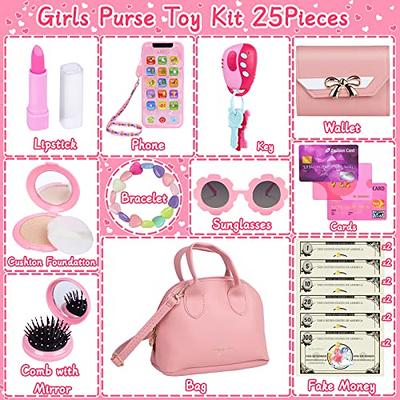 Learn2M Play Purse for Little Girls Ages 3-6, My First Purse Toy with  Handbag, Makeup Set, Sunglasse…See more Learn2M Play Purse for Little Girls  Ages