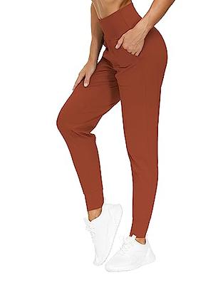 Oalka Women's Joggers High Waist Yoga Pockets Sweatpants Sport