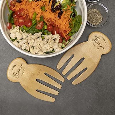 Personalized Wooden Salad Tongs for Serving - Engraved Salad Tosser or  Mixer - One Pair of Bamboo Tongs (Hansen Design) - Birthday Gift and  Mother's Day Gift for Mom and Grandma - Yahoo Shopping